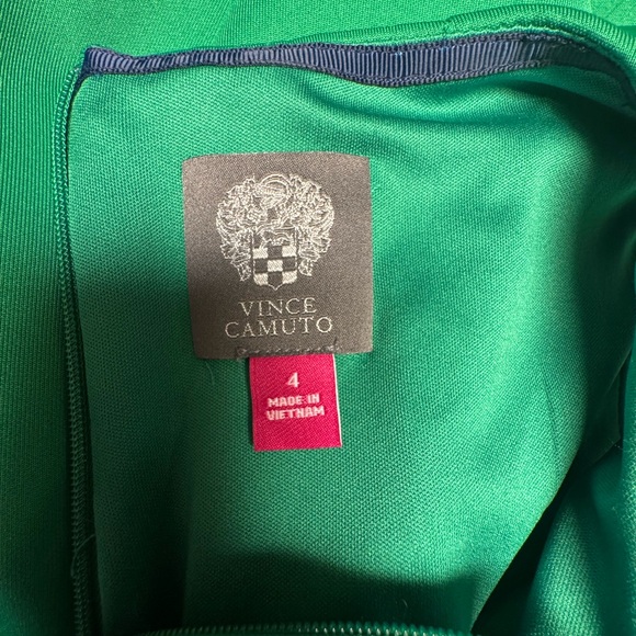 Emerald Green Sleeveless Pleated Fit and Flare Mini Dress sz 4 - Picture 4 of 7